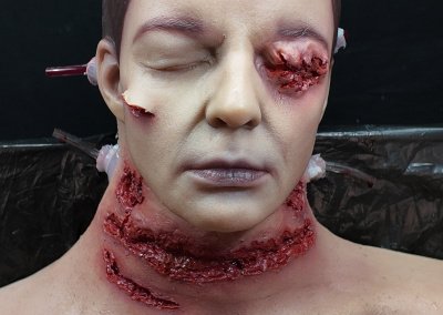 Simulador hiperrealista de heridas para formación médica